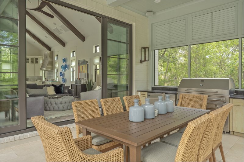 E.-F.-San-Juan-Miramar-Beach-Custom-Glass-Doors custom millwork, florida millwork, architectural millwork, 30A florida millwork, family business, miramar beach florida, burnt pine golf course, custom cabinetry, custom ceiling beams, white oak, sliding glass doors