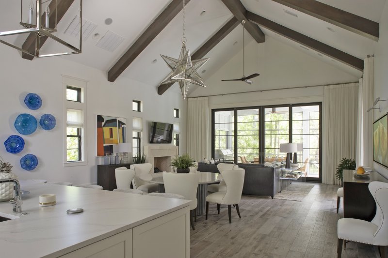 E.-F.-San-Juan-Miramar-Beach-Custom-Millwork-and-Windows custom millwork, florida millwork, architectural millwork, 30A florida millwork, family business, miramar beach florida, burnt pine golf course, custom cabinetry, custom ceiling beams, white oak, sliding glass doors